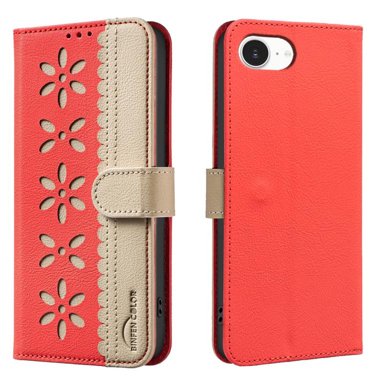 Custodia per telefono in pelle con motivo floreale traforato e protezione RFID., For iPhone 18 Pro/17 Pro, For iPhone 18 Pro Max/17 Pro Max, For iPhone 16e / 17e, For iPhone 17