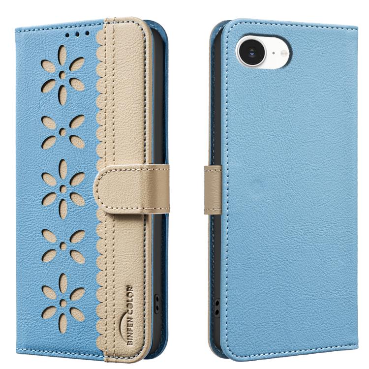 Custodia per telefono in pelle con motivo floreale traforato e protezione RFID., For iPhone 18 Pro/17 Pro, For iPhone 18 Pro Max/17 Pro Max, For iPhone 16e / 17e, For iPhone 17