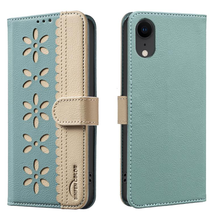 Custodia per telefono in pelle con motivo floreale traforato e protezione RFID., For iPhone 11 Pro Max, For iPhone 11, For iPhone 11 Pro, For iPhone XR