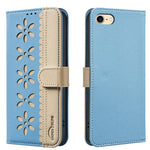 Custodia per telefono in pelle con motivo floreale traforato e protezione RFID., For iPhone XS Max, For iPhone 6 Plus / 7 Plus / 8 Plus, For iPhone 6 / 7 / 8