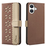 Custodia per telefono in pelle con motivo floreale traforato e protezione RFID., For iPhone 18 Pro/17 Pro, For iPhone 18 Pro Max/17 Pro Max, For iPhone 16e / 17e, For iPhone 17