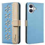 Custodia per telefono in pelle con motivo floreale traforato e protezione RFID., For iPhone 18 Pro/17 Pro, For iPhone 18 Pro Max/17 Pro Max, For iPhone 16e / 17e, For iPhone 17