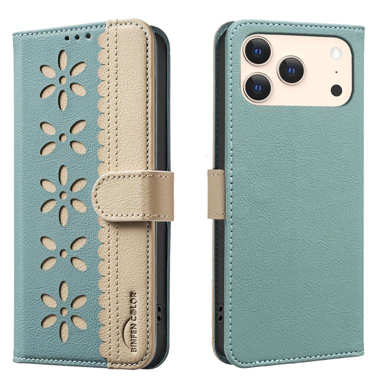 Custodia per telefono in pelle con motivo floreale traforato e protezione RFID., For iPhone 18 Pro/17 Pro, For iPhone 18 Pro Max/17 Pro Max, For iPhone 16e / 17e, For iPhone 17