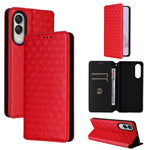 Custodia per telefono in pelle con texture a griglia cubica., For Samsung Galaxy S25 Edge 5G, For Samsung Galaxy S25 5G, For Samsung Galaxy S25+ 5G, For Samsung Galaxy S25 Ultra 5G