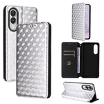 Custodia per telefono in pelle con texture a griglia cubica., For Samsung Galaxy S25 Edge 5G, For Samsung Galaxy S25 5G, For Samsung Galaxy S25+ 5G, For Samsung Galaxy S25 Ultra 5G