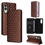 Custodia per telefono in pelle con texture a griglia cubica., For Samsung Galaxy S25 Edge 5G, For Samsung Galaxy S25 5G, For Samsung Galaxy S25+ 5G, For Samsung Galaxy S25 Ultra 5G