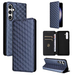 Custodia per telefono in pelle con texture a griglia cubica., For Samsung Galaxy S23 FE 5G, For Samsung Galaxy S23 Ultra 5G, For Samsung Galaxy S23+ 5G, For Samsung Galaxy S23 5G