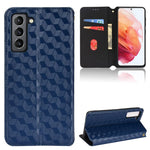 Custodia per telefono in pelle con texture a griglia cubica., For Samsung Galaxy S20 FE 2022 / 5G / 4G, For Samsung Galaxy S22 Ultra 5G, For Samsung Galaxy S22+ 5G, For Samsung Galaxy S22 5G