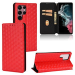 Custodia per telefono in pelle con texture a griglia cubica., For Samsung Galaxy S20 FE 2022 / 5G / 4G, For Samsung Galaxy S22 Ultra 5G, For Samsung Galaxy S22+ 5G, For Samsung Galaxy S22 5G