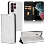 Custodia per telefono in pelle con texture a griglia cubica., For Samsung Galaxy S20 FE 2022 / 5G / 4G, For Samsung Galaxy S22 Ultra 5G, For Samsung Galaxy S22+ 5G, For Samsung Galaxy S22 5G