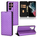 Custodia per telefono in pelle con texture a griglia cubica., For Samsung Galaxy S20 FE 2022 / 5G / 4G, For Samsung Galaxy S22 Ultra 5G, For Samsung Galaxy S22+ 5G, For Samsung Galaxy S22 5G