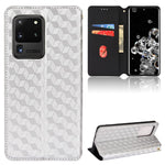 Custodia per telefono in pelle con texture a griglia cubica., For Samsung Galaxy S20 Ultra 5G, For Samsung Galaxy S20, For Samsung Galaxy S20+