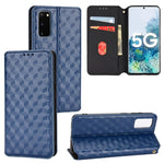 Custodia per telefono in pelle con texture a griglia cubica., For Samsung Galaxy S20 FE 2022 / 5G / 4G, For Samsung Galaxy S22 Ultra 5G, For Samsung Galaxy S22+ 5G, For Samsung Galaxy S22 5G