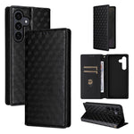 Custodia per telefono in pelle con texture a griglia cubica., For Samsung Galaxy S26+ 5G, For Samsung Galaxy S26 Ultra 5G, For Samsung Galaxy S26 5G, For Samsung Galaxy S25 FE 5G
