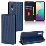 Custodia per telefono in pelle con texture a griglia cubica., For Samsung Galaxy A22 5G, For Samsung Galaxy A32 4G, For Samsung Galaxy A02 / M02, For Samsung Galaxy A72