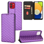 Custodia per telefono in pelle con texture a griglia cubica., For Samsung Galaxy A03 164.2mm Global, For Samsung Galaxy A03 166.5mm EU Version, For Samsung Galaxy A13 4G, For Samsung Galaxy A32 5G / M32 5G