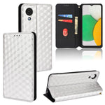Custodia per telefono in pelle con texture a griglia cubica., For Samsung Galaxy A13 5G / A04s, For Samsung Galaxy A53 5G, For Samsung Galaxy A73 5G, For Samsung Galaxy A03 Core