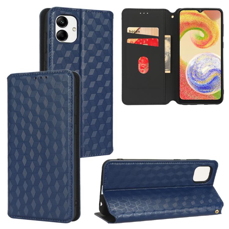 Custodia per telefono in pelle con texture a griglia cubica., For Samsung Galaxy A34 5G, For Samsung Galaxy A54 5G, For Samsung Galaxy A23e / A23s, For Samsung Galaxy A04 4G / M13 5G