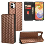 Custodia per telefono in pelle con texture a griglia cubica., For Samsung Galaxy A34 5G, For Samsung Galaxy A54 5G, For Samsung Galaxy A23e / A23s, For Samsung Galaxy A04 4G / M13 5G