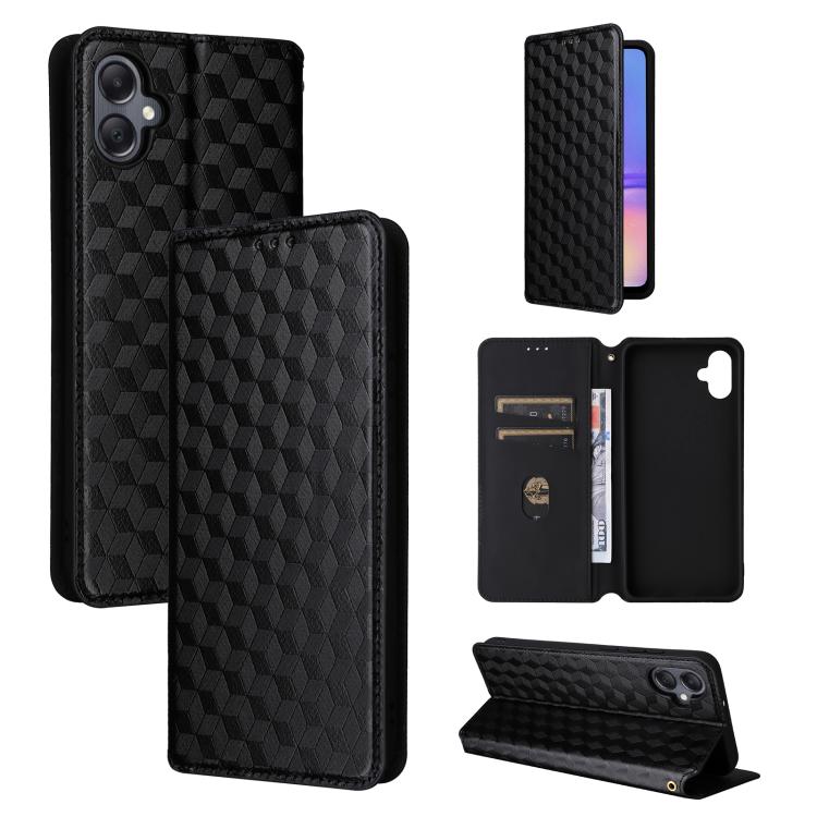 Custodia per telefono in pelle con texture a griglia cubica., For Samsung Galaxy A05, For Samsung Galaxy A25 5G Japan Version / A25e, For Samsung Galaxy A25 5G, For Samsung Galaxy A24 4G