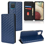 Custodia per telefono in pelle con texture a griglia cubica., For Samsung Galaxy A52 4G / 5G / A52s 5G, For Samsung Galaxy A12 / A12 Nacho / M12, For Samsung Galaxy A02s / A03s 164.2mm, For Samsung Galaxy A22 5G Japan Version