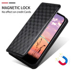 Custodia per telefono in pelle con texture a griglia cubica., For Samsung Galaxy A13 5G / A04s, For Samsung Galaxy A53 5G, For Samsung Galaxy A73 5G, For Samsung Galaxy A03 Core
