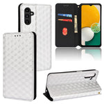 Custodia per telefono in pelle con texture a griglia cubica., For Samsung Galaxy A13 5G / A04s, For Samsung Galaxy A53 5G, For Samsung Galaxy A73 5G, For Samsung Galaxy A03 Core