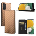 Custodia per telefono in pelle con texture a griglia cubica., For Samsung Galaxy A23 4G / 5G / F23 / M23, For Samsung Galaxy A04e / M04 / F04, For Samsung Galaxy A14 4G / 5G, For Samsung Galaxy A24 5G