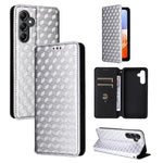 Custodia per telefono in pelle con texture a griglia cubica., For Samsung Galaxy A16 4G / 5G, For Samsung Galaxy A15 4G / 5G, For Samsung Galaxy A55 5G, For Samsung Galaxy A35 5G