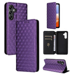 Custodia per telefono in pelle con texture a griglia cubica., For Samsung Galaxy A16 4G / 5G, For Samsung Galaxy A15 4G / 5G, For Samsung Galaxy A55 5G, For Samsung Galaxy A35 5G