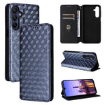 Custodia per telefono in pelle con texture a griglia cubica., For Samsung Galaxy A16 4G / 5G, For Samsung Galaxy A15 4G / 5G, For Samsung Galaxy A55 5G, For Samsung Galaxy A35 5G