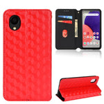 Custodia per telefono in pelle con texture a griglia cubica., For Samsung Galaxy A52 4G / 5G / A52s 5G, For Samsung Galaxy A12 / A12 Nacho / M12, For Samsung Galaxy A02s / A03s 164.2mm, For Samsung Galaxy A22 5G Japan Version