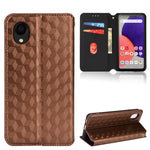 Custodia per telefono in pelle con texture a griglia cubica., For Samsung Galaxy A52 4G / 5G / A52s 5G, For Samsung Galaxy A12 / A12 Nacho / M12, For Samsung Galaxy A02s / A03s 164.2mm, For Samsung Galaxy A22 5G Japan Version