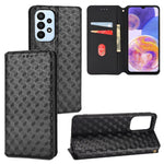 Custodia per telefono in pelle con texture a griglia cubica., For Samsung Galaxy A23 4G / 5G / F23 / M23, For Samsung Galaxy A04e / M04 / F04, For Samsung Galaxy A14 4G / 5G, For Samsung Galaxy A24 5G