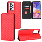 Custodia per telefono in pelle con texture a griglia cubica., For Samsung Galaxy A23 4G / 5G / F23 / M23, For Samsung Galaxy A04e / M04 / F04, For Samsung Galaxy A14 4G / 5G, For Samsung Galaxy A24 5G