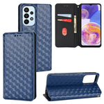 Custodia per telefono in pelle con texture a griglia cubica., For Samsung Galaxy A23 4G / 5G / F23 / M23, For Samsung Galaxy A04e / M04 / F04, For Samsung Galaxy A14 4G / 5G, For Samsung Galaxy A24 5G