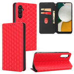 Custodia per telefono in pelle con texture a griglia cubica., For Samsung Galaxy A05, For Samsung Galaxy A25 5G Japan Version / A25e, For Samsung Galaxy A25 5G, For Samsung Galaxy A24 4G