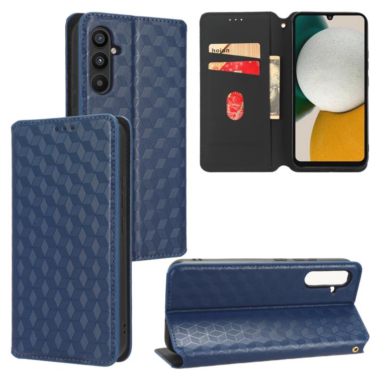 Custodia per telefono in pelle con texture a griglia cubica., For Samsung Galaxy A05, For Samsung Galaxy A25 5G Japan Version / A25e, For Samsung Galaxy A25 5G, For Samsung Galaxy A24 4G