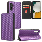 Custodia per telefono in pelle con texture a griglia cubica., For Samsung Galaxy A05, For Samsung Galaxy A25 5G Japan Version / A25e, For Samsung Galaxy A25 5G, For Samsung Galaxy A24 4G