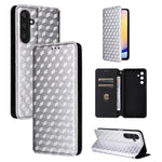 Custodia per telefono in pelle con texture a griglia cubica., For Samsung Galaxy A05, For Samsung Galaxy A25 5G Japan Version / A25e, For Samsung Galaxy A25 5G, For Samsung Galaxy A24 4G