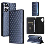 Custodia per telefono in pelle con texture a griglia cubica., For Samsung Galaxy A05, For Samsung Galaxy A25 5G Japan Version / A25e, For Samsung Galaxy A25 5G, For Samsung Galaxy A24 4G