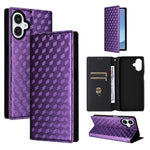 Custodia per telefono in pelle con texture a griglia cubica., For Samsung Galaxy A05, For Samsung Galaxy A25 5G Japan Version / A25e, For Samsung Galaxy A25 5G, For Samsung Galaxy A24 4G