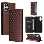 Custodia per telefono in pelle con texture a griglia cubica., For Samsung Galaxy A05, For Samsung Galaxy A25 5G Japan Version / A25e, For Samsung Galaxy A25 5G, For Samsung Galaxy A24 4G