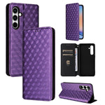 Custodia per telefono in pelle con texture a griglia cubica., For Samsung Galaxy A16 4G / 5G, For Samsung Galaxy A15 4G / 5G, For Samsung Galaxy A55 5G, For Samsung Galaxy A35 5G