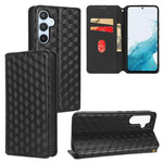 Custodia per telefono in pelle con texture a griglia cubica., For Samsung Galaxy A34 5G, For Samsung Galaxy A54 5G, For Samsung Galaxy A23e / A23s, For Samsung Galaxy A04 4G / M13 5G