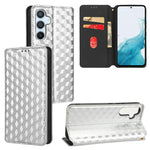 Custodia per telefono in pelle con texture a griglia cubica., For Samsung Galaxy A34 5G, For Samsung Galaxy A54 5G, For Samsung Galaxy A23e / A23s, For Samsung Galaxy A04 4G / M13 5G