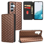 Custodia per telefono in pelle con texture a griglia cubica., For Samsung Galaxy A34 5G, For Samsung Galaxy A54 5G, For Samsung Galaxy A23e / A23s, For Samsung Galaxy A04 4G / M13 5G
