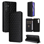 Custodia per telefono in pelle con texture a griglia cubica., For Samsung Galaxy A16 4G / 5G, For Samsung Galaxy A15 4G / 5G, For Samsung Galaxy A55 5G, For Samsung Galaxy A35 5G