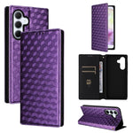 Custodia per telefono in pelle con texture a griglia cubica., For Samsung Galaxy A07 4G / 5G, For Samsung Galaxy A06 4G / 5G, For Samsung Galaxy A56 5G / A36 5G, For Samsung Galaxy A26 5G