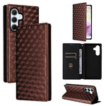 Custodia per telefono in pelle con texture a griglia cubica., For Samsung Galaxy A07 4G / 5G, For Samsung Galaxy A06 4G / 5G, For Samsung Galaxy A56 5G / A36 5G, For Samsung Galaxy A26 5G